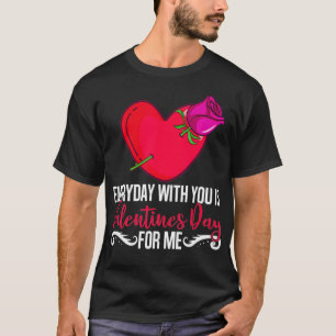 T-shirt Je Vous Aime Berry Beaucoup Heureux Valentines Day
