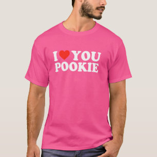 T-shirt JE VOUS AIME POOKIE Funny Viral Hawk Tuah État mèm