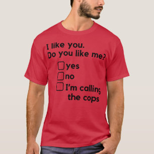 T-shirt Je vous aime Vous m'aimez les relations amusantes 