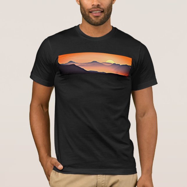 T-shirt Je vous apporte le coucher de soleil rien que pour (Devant)
