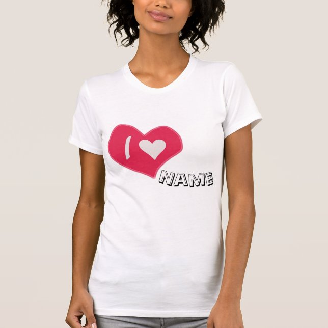 T-shirt “Je❤️Vous Cœur – Conception de Cadeau Romantique M (Devant)