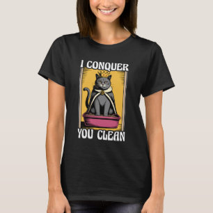 T-shirt Je vous Conquiers Propre Boîte à Litière pour Chat