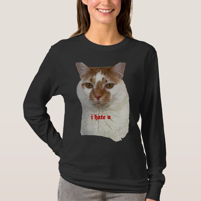 T-shirt Je Vous Déteste Ca Slogans Gens (Devant)