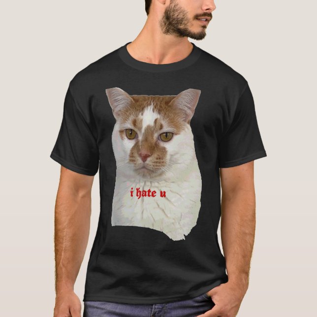 T-shirt Je Vous Déteste Ca Slogans Gens (Devant)