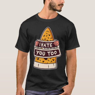 T-shirt Je Vous Déteste Trop Drôle Halloween Corn