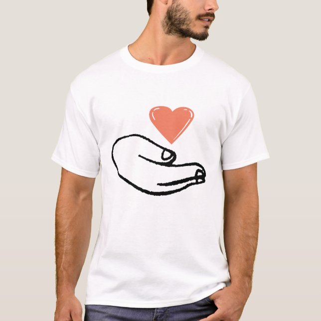 T-shirt je vous donne mon coeur (Devant)