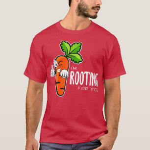 T-shirt Je vous enracine le végétar à la betterave rouge