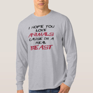 T-shirt Je vous espère cause d'animaux d'amour que je sui