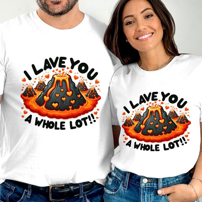 T-shirt Je vous laisse un amour Volcano bien mignon (Créateur téléchargé)