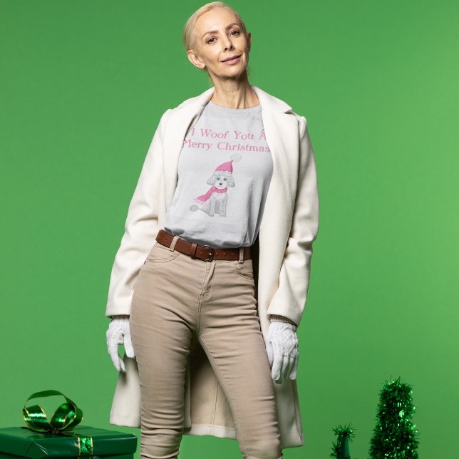 T-shirt Je Vous Malheur Un joli caniche de Noël (Créateur téléchargé)