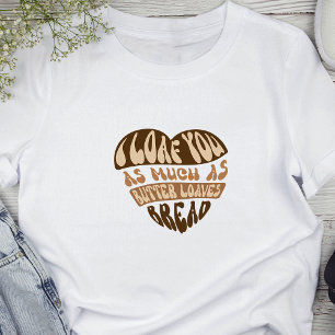 T-shirt Je Vous Pense Trendy Funny Plaisanterie Pain Baker