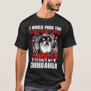 T-shirt Je Vous Poussais Devant Les Zombies Pour Sauver Mo