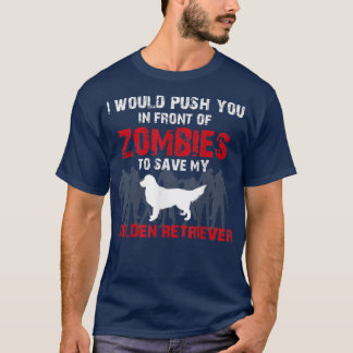 T-shirt Je Vous Poussais Devant Les Zombies Pour Sauver Mo