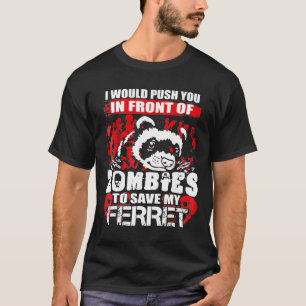 T-shirt Je Vous Poussais Devant Les Zombies Pour Sauver Mo
