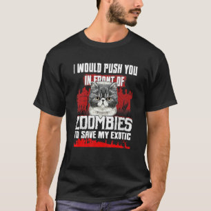 T-shirt Je Vous Poussais Devant Les Zombies Pour Sauver Mo
