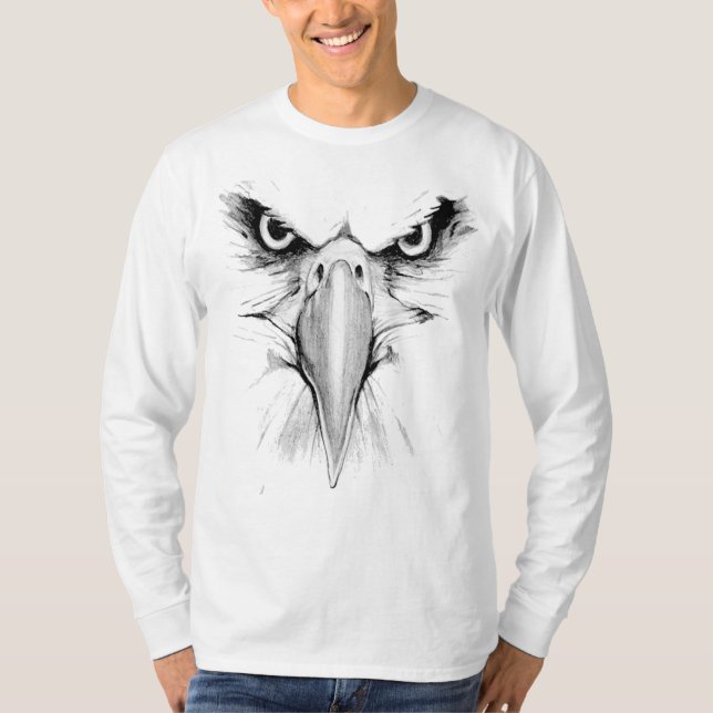 T-shirt Je vous regarde la tête d'aigle (Devant)