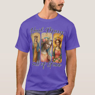 T-shirt Je vous salue Marie pleine de grâce Prière catholi