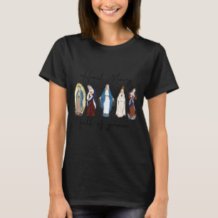 T-shirt Je vous salue Marie pleine de grâce, Vierge Marie,