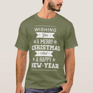 T-shirt Je vous souhaite un joyeux Noël et une bonne année