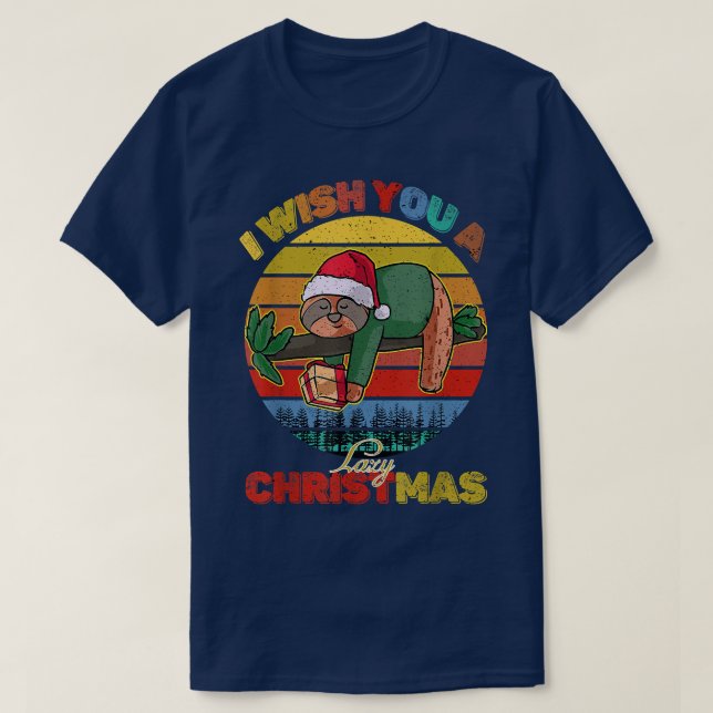 T-shirt Je vous souhaite un Noël fainéant Fantastique Fant (Design devant)