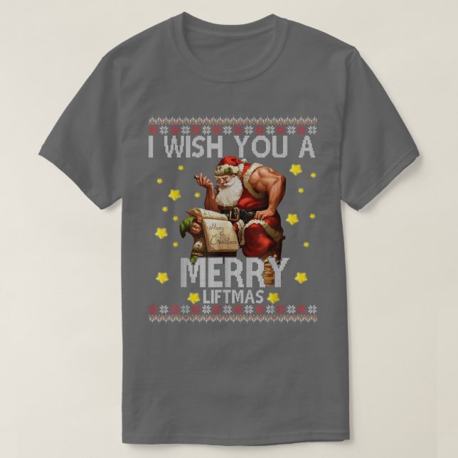 T-shirt Je Vous Souhaite Une Jolie Vie Mauvaise Noël Père  (Design devant)