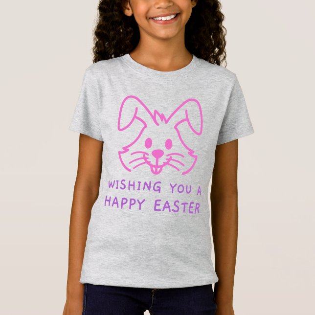 T-Shirt Je vous souhaite une joyeuse chemise Bunny pour en (Devant)