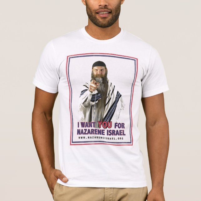 T-shirt Je vous veux pour le nazaréen Israël (Devant)