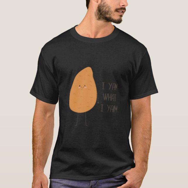 T-shirt Je Yam Ce Que Je Yam ! Super Yam Vegetable Pun (Devant)