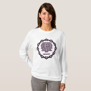 T-shirt Jean 19:2-3 KJV Bible Verse Écriture Femmes