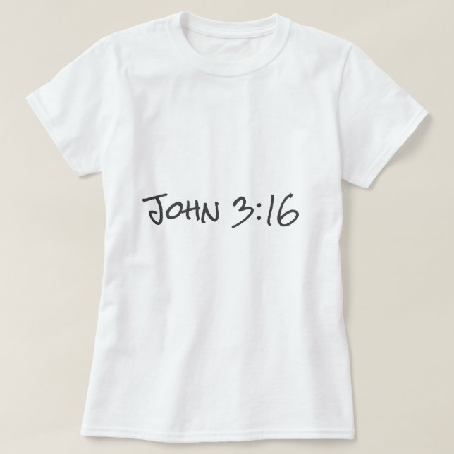 T-shirt Jean 3:16 Bible Verse Foi chrétienne Conception du (Design devant)