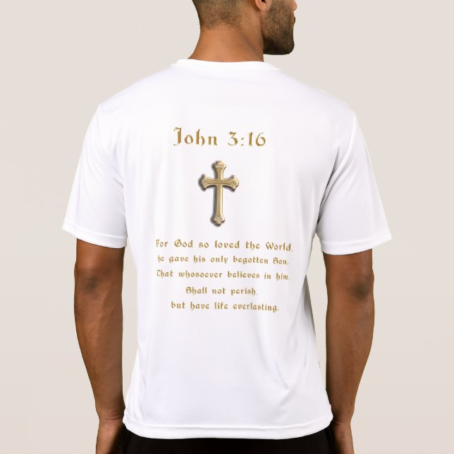 T-shirt Jean 3:16 chrétien  (Dos)