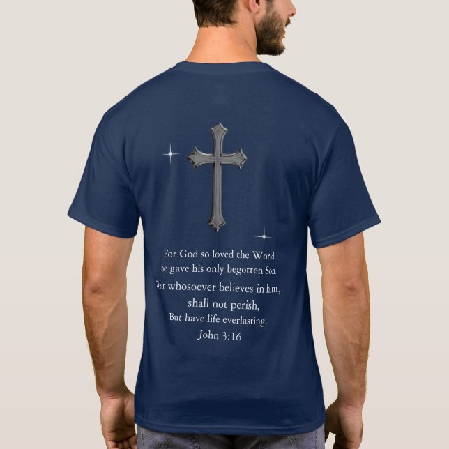 T-shirt Jean 3:16 chrétien  (Dos)