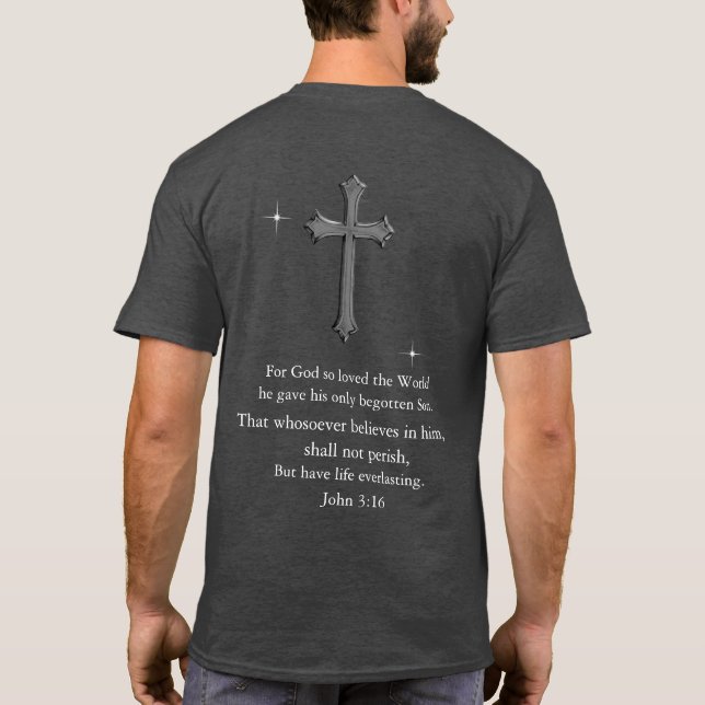 T-shirt Jean 3:16 chrétien  (Dos)