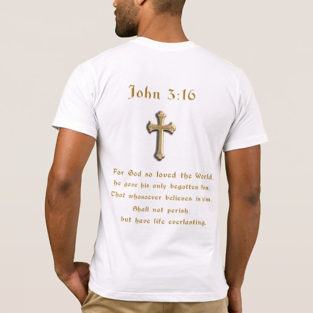T-shirt Jean 3:16 chrétien  (Dos)