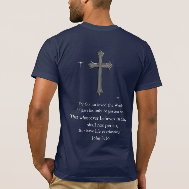 T-shirt Jean 3:16 chrétien  (Dos)