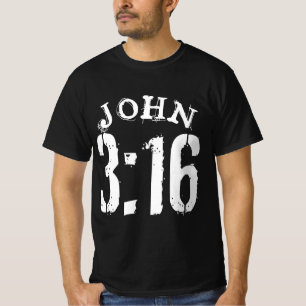 T-SHIRT JEAN 3 16 VERSET BIBLIQUE