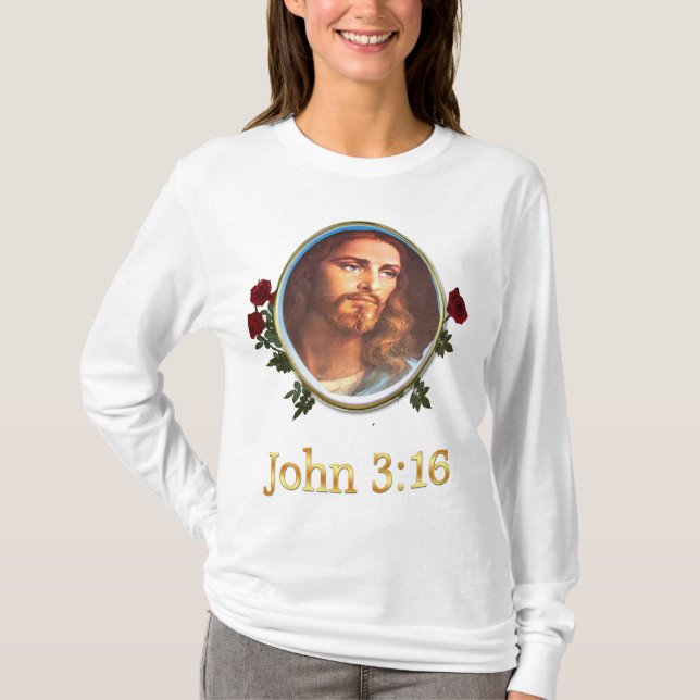 T-shirt Jean 3:16 verset de la Bible (Devant)