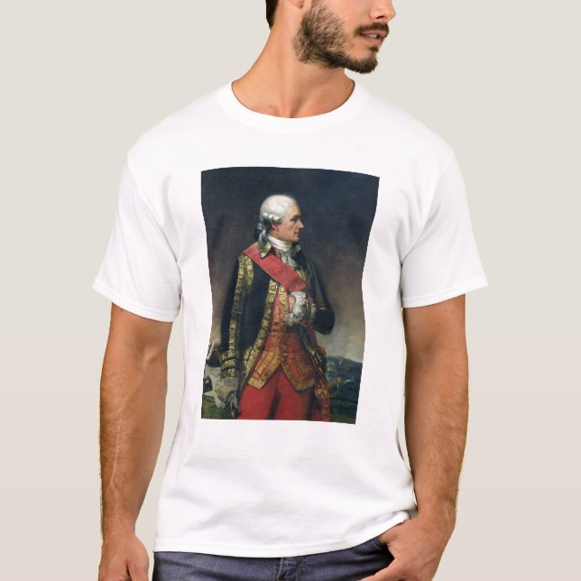 T-shirt Jean-Baptiste de Vimeur Count de Rochambeau (Devant)