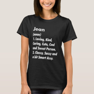 T-shirt Jean Définition Personnalisée Amusante Idée d'Anni