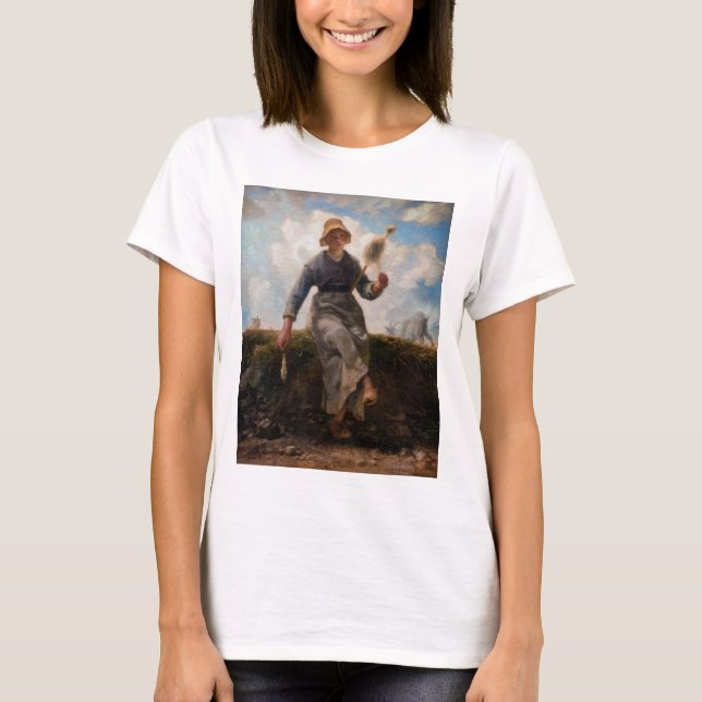 T-shirt Jean-Francois Millet - La fillette (Devant)