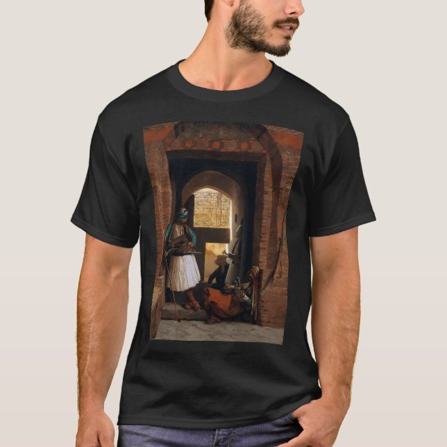 T-shirt Jean-Leon Gerome -Devant le public et chat (Devant)