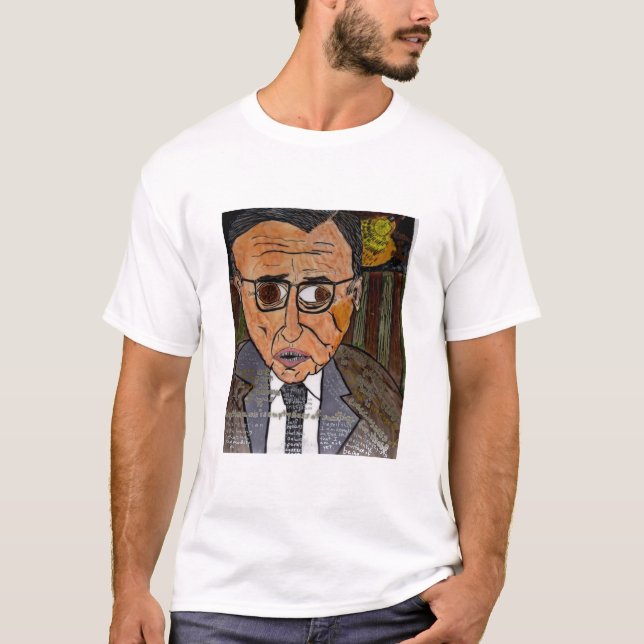 T-shirt Jean-Paul Sartre (Devant)