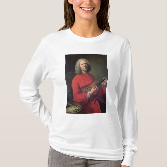 T-shirt Jean-Philippe Rameau avec un violon (Devant)