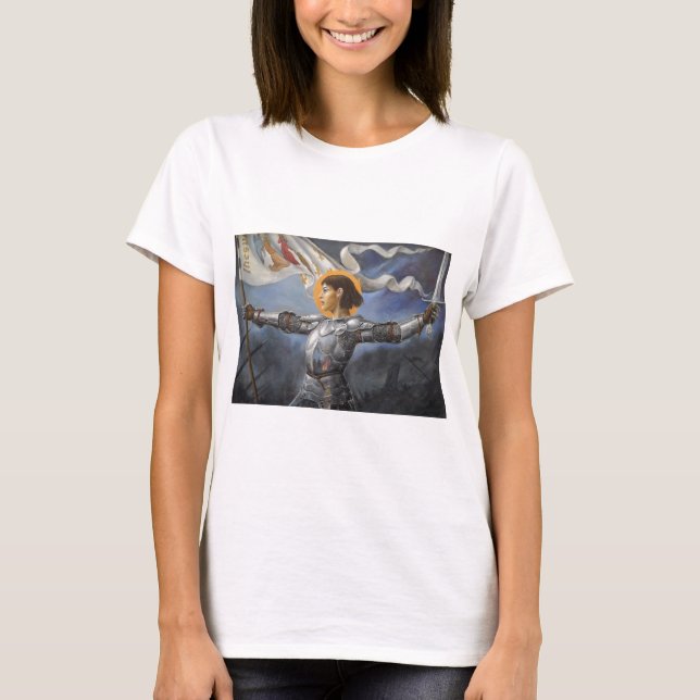 T-shirt Jeanne d'Arc avec la bannière (Devant)