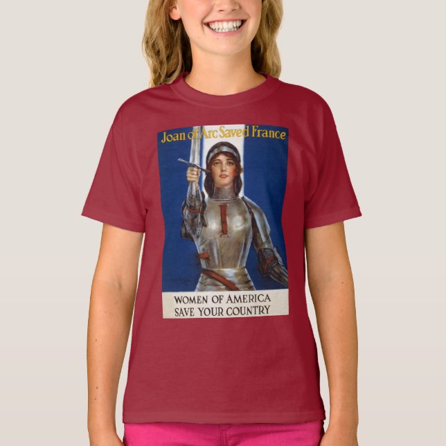 T-shirt Jeanne d'Arc : La servante d'Orléans, héroïne du c (Devant)