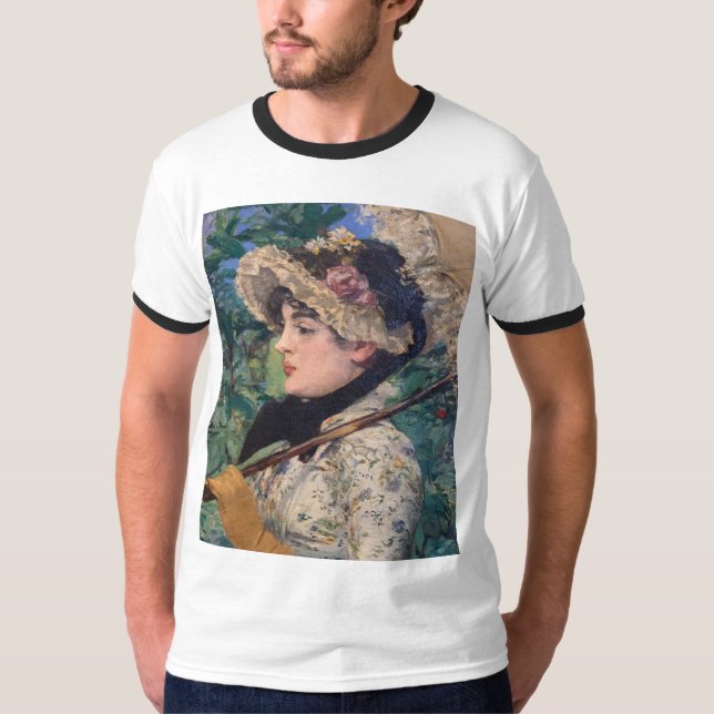 T-shirt Jeanne (Printemps)  par Édouard Manet (Devant)
