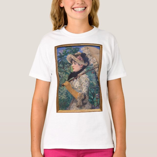 T-shirt Jeanne (Printemps)  Par Édouard Manet (Devant)