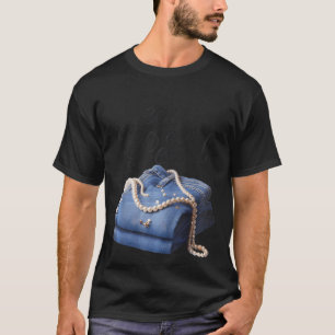 T-shirt Jeans Et Perles Pour Dames 2025 Jean Avec Perles