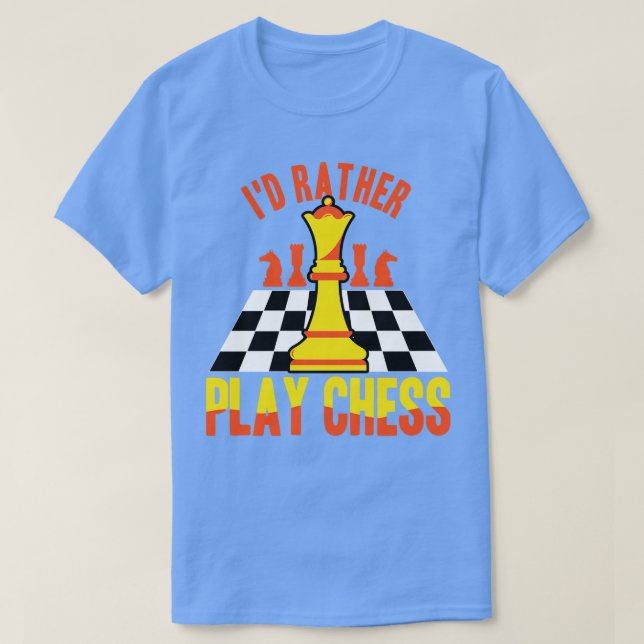 T-shirt J'Échecs Plutôt Jouer Aux échecs (Design devant)