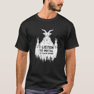 T-shirt J'Écoute De La Musique Pour Calmer La Musique Rock